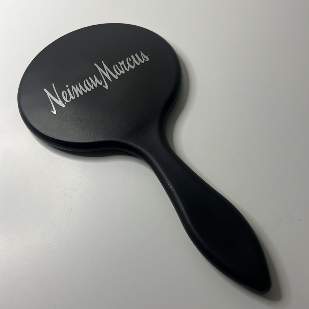 Neiman Marcus Black with Silver Wording Mirror
